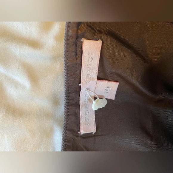 NWOT Rebecca Taylor|| Grey Pencil Skirt with buckle. Cotton and Linen. - Picture 4 of 6